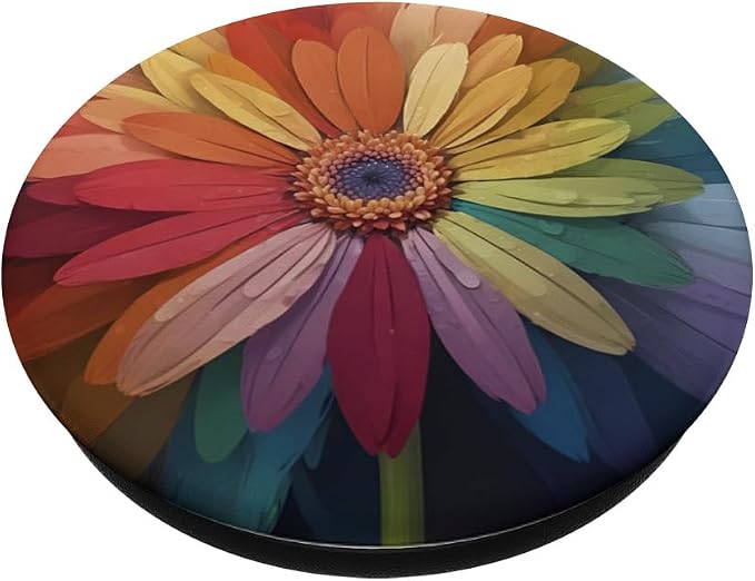 Colorful Daisy Flower Aesthetic Floral Lover PopSockets PopGrip for MagSafe