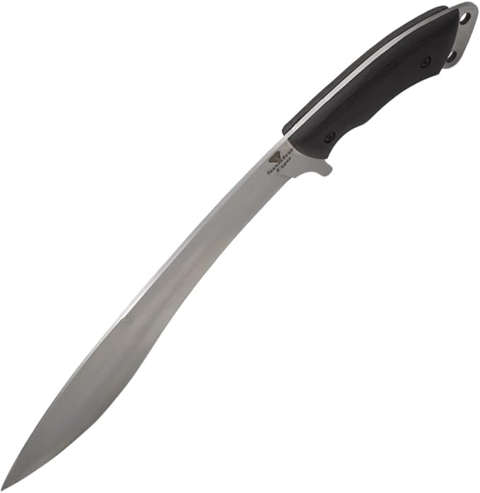 Snake Eye Machete with Heavy Duty Construction-Ergonomic Non-Slip Handle and Belt Sheath for Gardening, Land-Management, Bushcraft, Hunting and Outdoor