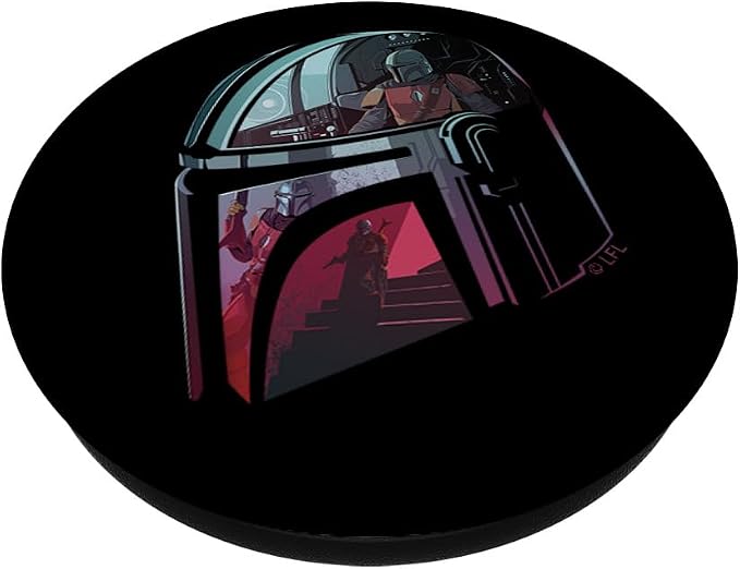 Star Wars The Mandalorian Helmet Reflection PopSockets Adhesive PopGrip
