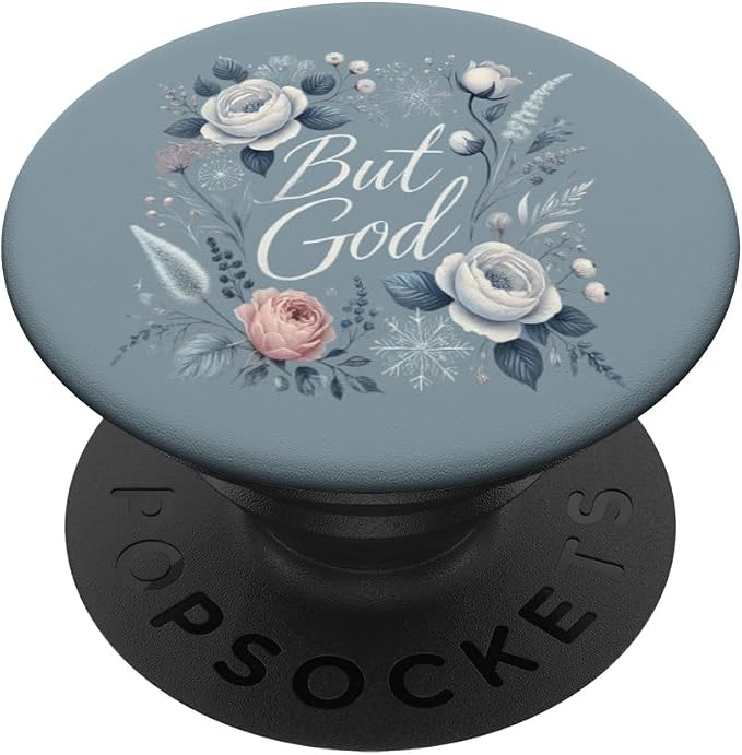 Religious But God Mobile Cell Finger Holder Phone Stand Gift PopSockets Adhesive PopGrip