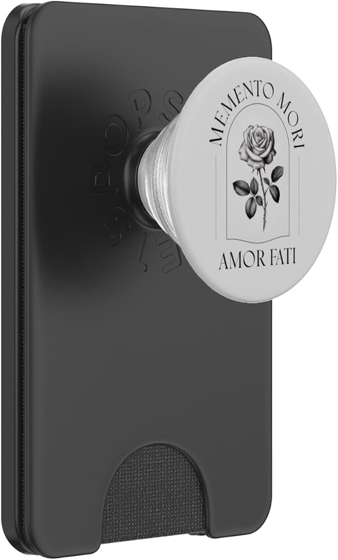 Memento Mori Amor Fati | Stoic Philosophy &amp Latin Language PopSockets PopWallet for MagSafe