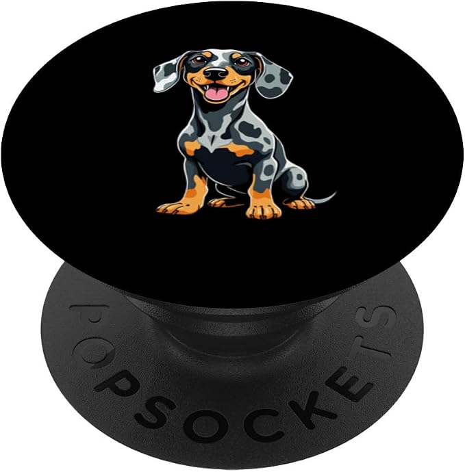 Dapple Dachshund Dog Lovers PopSockets PopGrip for MagSafe