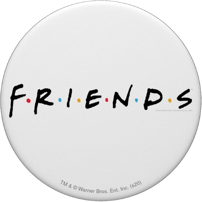 Friends Logo Black PopSockets Adhesive PopGrip