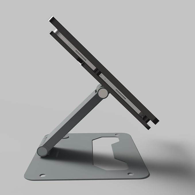Anti-Theft Acrylic Case with EZ Foldable Aluminum Desktop Stand for Samsung Galaxy TAB Tablets (Black TAB A8 10.5)