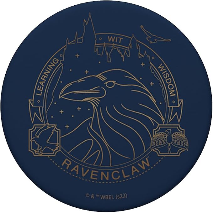 Harry Potter Ravenclaw Line Art Logo PopSockets Adhesive PopGrip