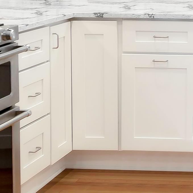 Design House Brookings Shaker Fully Assembled Wall Kitchen Cabinet W3030, 30 W x 12 D x 30 H, Painted White, Solid Wood, Design House, 613547