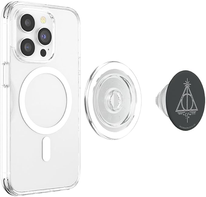 Harry Potter Deathly Hallows Line Art PopSockets Adhesive PopGrip