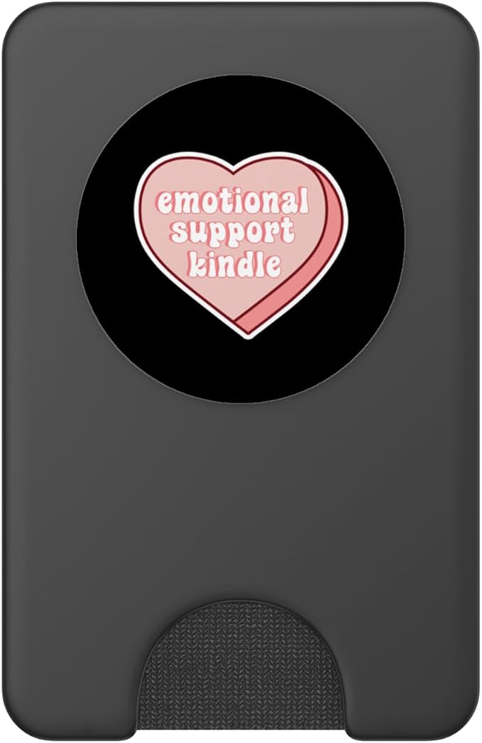 Emotional Support Kindle Pink Heart PopSockets PopGrip for MagSafe