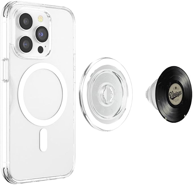 Vinyl Record Player Vinyl Collector Retro Music Lover PopSockets PopGrip for MagSafe