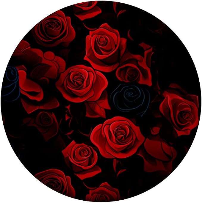 Red Roses Stylish Pattern PopSockets Adhesive PopGrip