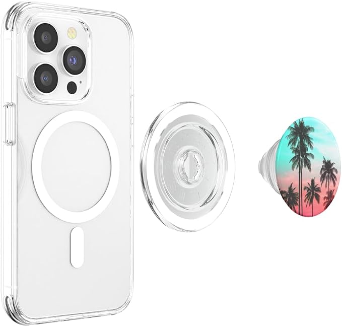 PopSockets Phone Grip - Tropical Sunset PopSockets PopWallet for MagSafe