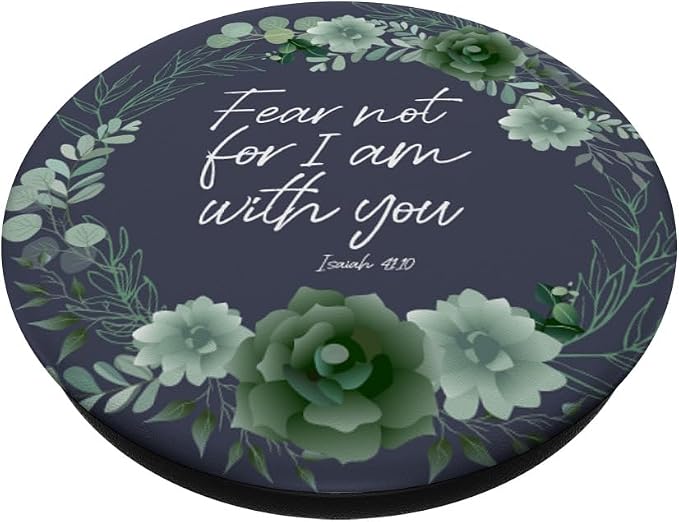 Isaiah Blue Bible Verse For Women Christian Quote Designs PopSockets Standard PopGrip