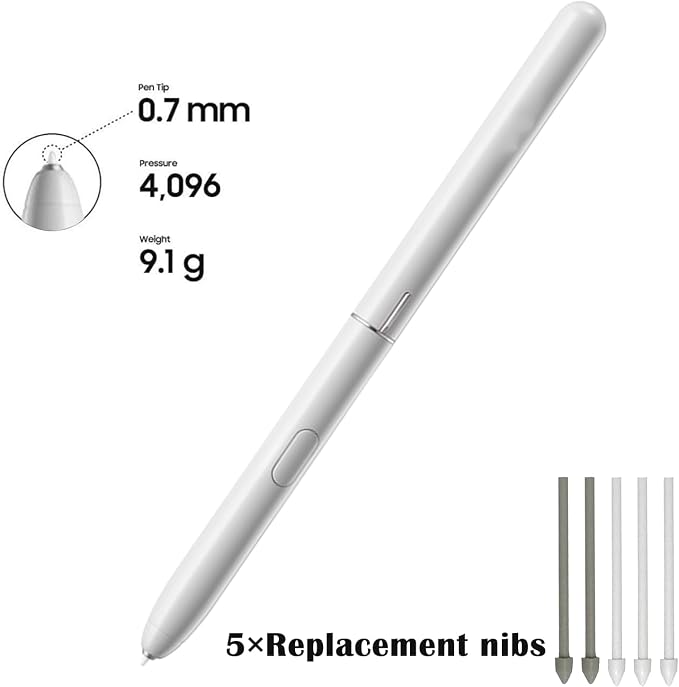 Galaxy Tab S4 Stylus S Pen Replacement for Samsung Galaxy Tab S4 EJ-PT830B T835 T837 Touch Pen with Tips/Nibs (Black)