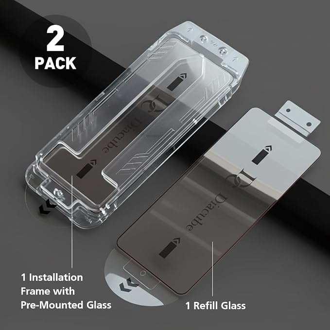 2-Pack Red Light Converter Screen Protector for Samsung Galaxy S23 Quantum Dot Technology Converts Blue Light to Red Light for Better Sleep &amp Eye Comfort 9H Tempered Glass with Easy-Install Fram