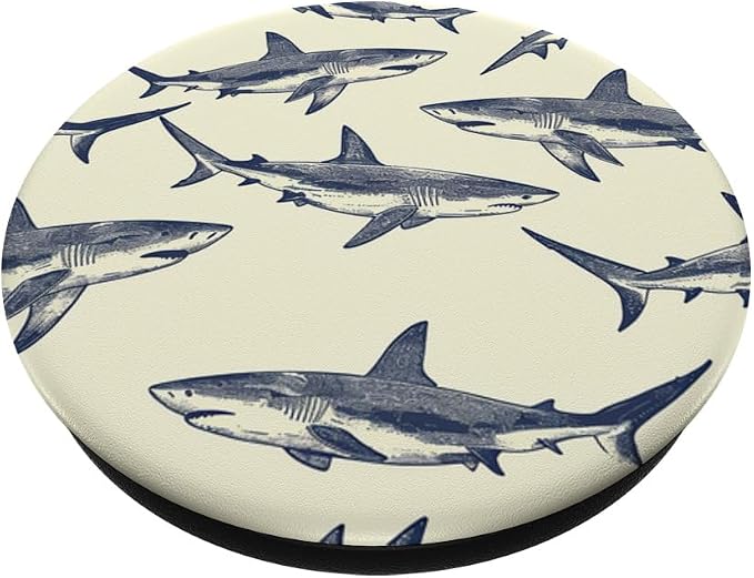 shark pattern PopSockets Standard PopGrip