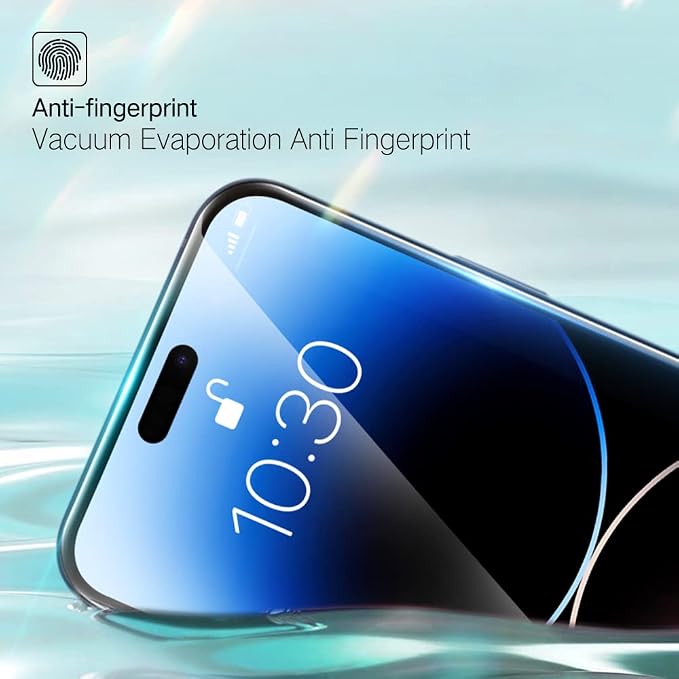 PERFECTSIGHT Anti Blue Light Screen Protector Designed for iPhone 14 Pro 2022 6.1 inch 2 Pack 6X Stronger Blue Light Blocking Tempered Glass - Eye Protection Anti Eye Fatigue Bubble Free