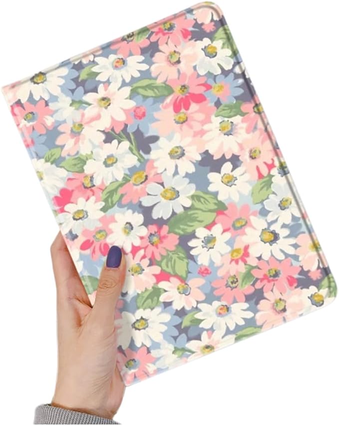 Flower Case for Xiaomi Redmi Pad 2 11 Case Flower Pattern Cute Floral Illustrated Printed Cover with Pencil HolderColor 5