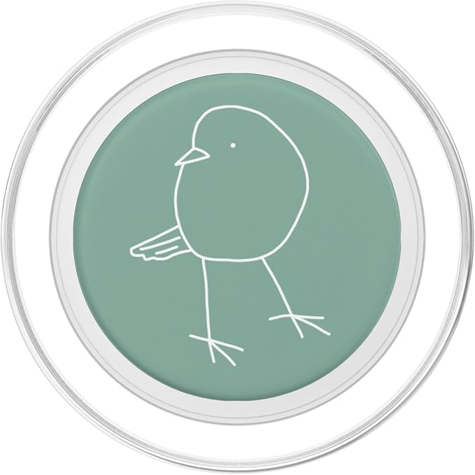 Cute Bird Line Art Nature Minimalist Modern Mint Sage Green PopSockets Adhesive PopGrip