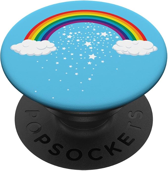 Rainbow Pop Phone Grip for Smartphones &amp Tablets PopSockets PopGrip: Swappable Grip for Phones &amp Tablets PopSockets Adhesive PopGrip