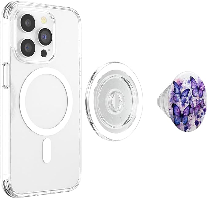Butterfly Aesthetic Purple Butterflies Nature Blue PopSockets Adhesive PopGrip