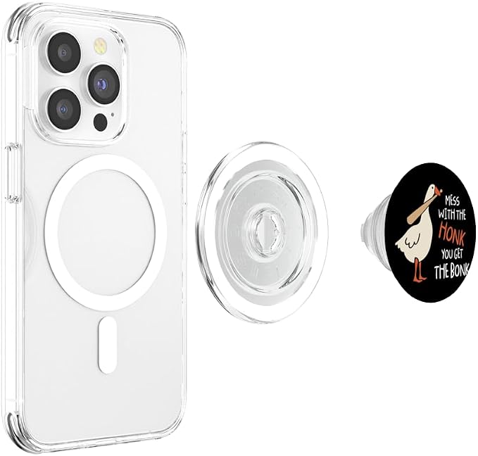 Mess With The Honk You Get Bonk Duck Goose Funny Honk PopSockets Adhesive PopGrip