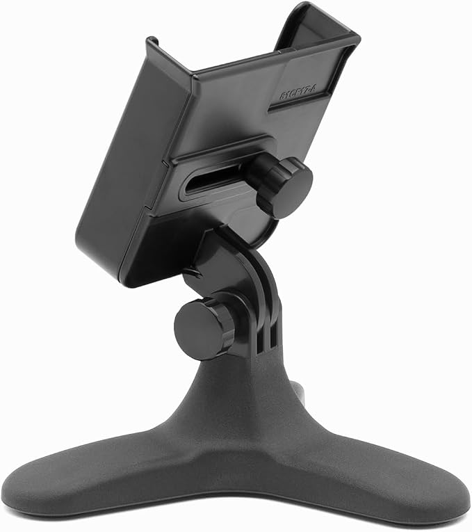 WeatherTech DeskFone - Universal Desktop Cell Phone Holder (Black Metal Knobs)