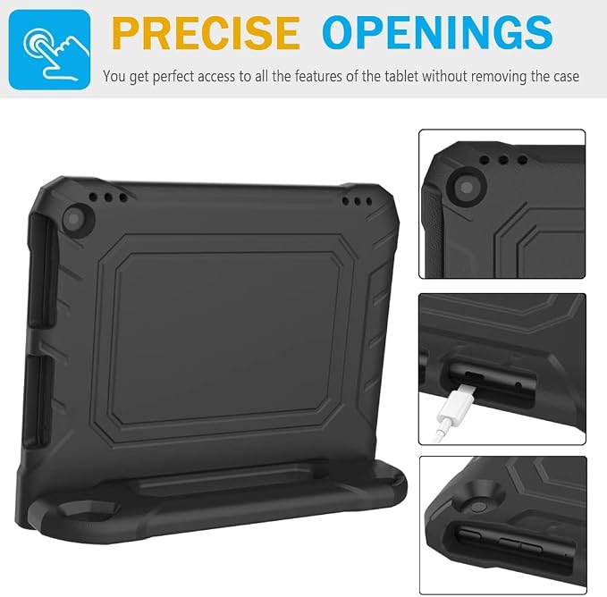 DJ&ampRPPQ Kids CaseEVA Strong Anti Drop is Suitable for 10 inch Tablet. Not Compatible with Ipad 10in Tablet Black