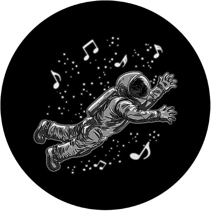 Astronaut Space Music Funny Galaxy Band Instrument Gift PopSockets Swappable PopGrip