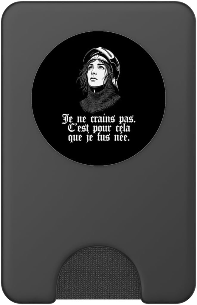 Joan of Arc Armor I Am Not Afraid I was Born for This French PopSockets PopWallet for MagSafe