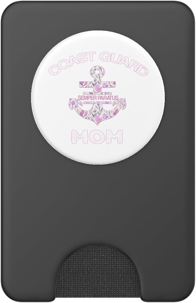 Proud Coast Guard Mom Phone Tablet Gadget Gift PopSockets Adhesive PopGrip