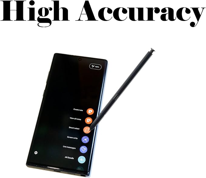 2 Pack Black Galaxy Note 10 Plus Pen for Samsung Galaxy Note 10 5G Touch Screen Stylus Pen Replacement Parts for Samsung Note 10 Note 10 Plus Note 10 Ultra S Pen No Bluetooth Function