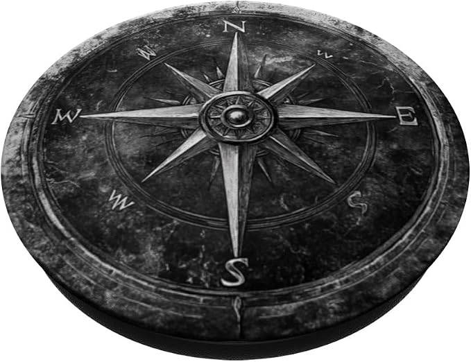 Nautical compass vintage compass PopSockets PopGrip for MagSafe
