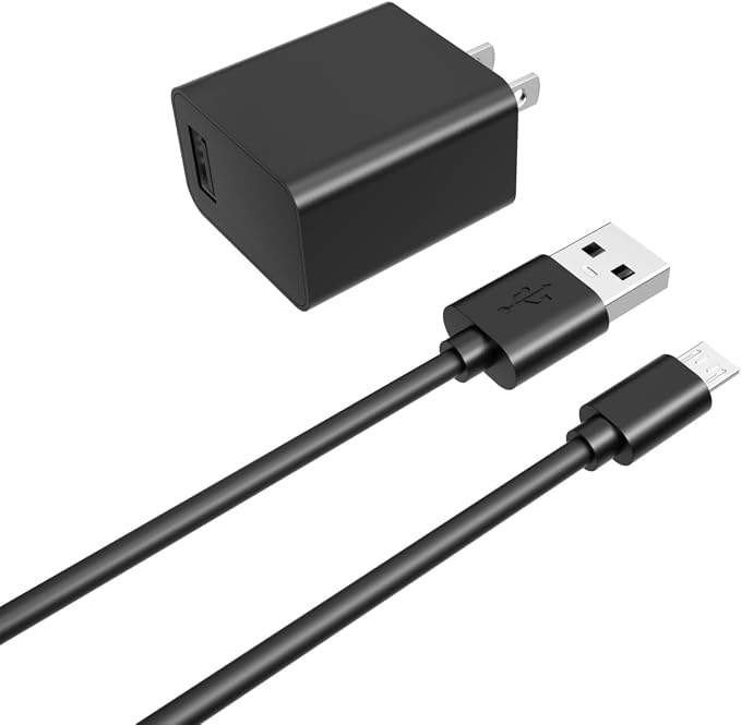Superer Fast Charger Fit for Samsung Galaxy J7 /J7 Prime /J7 Crown /J7 v /J7 Star /J3 /J3 Orbit /J3 Star /J3 v /J2 /J6 /J6+ /J4 /J4+ /J8 - Cell Phone Adapter with Micro USB Charging Cable Cord 5FT