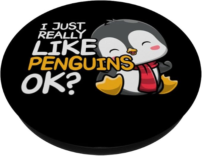 Zoo Keeper Antarctic Animal Lover Kids Gift Cute Penguin PopSockets Adhesive PopGrip