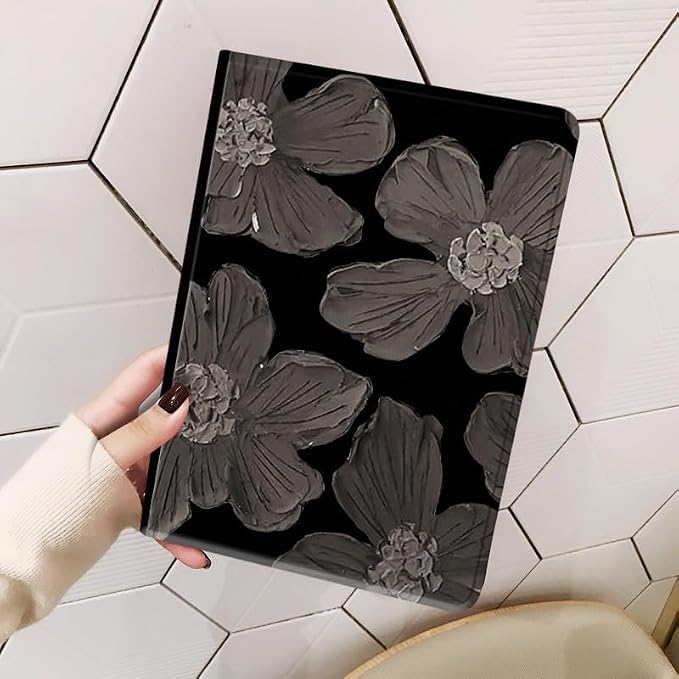 Flower Case for Xiaomi Redmi Pad 2 11 Case Flower Pattern Cute Floral Illustrated Printed Cover with Pencil HolderColor 5