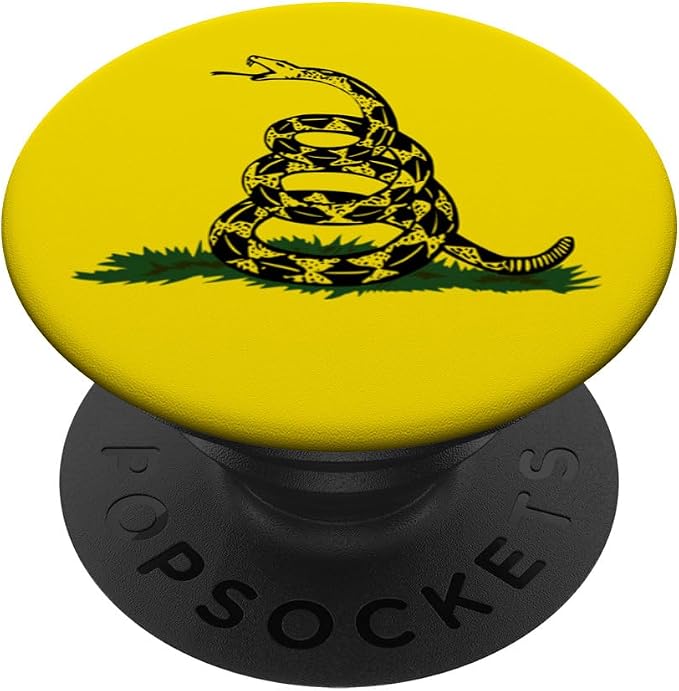 Gadsden Flag Coiled Rattlesnake PopSockets Adhesive PopGrip