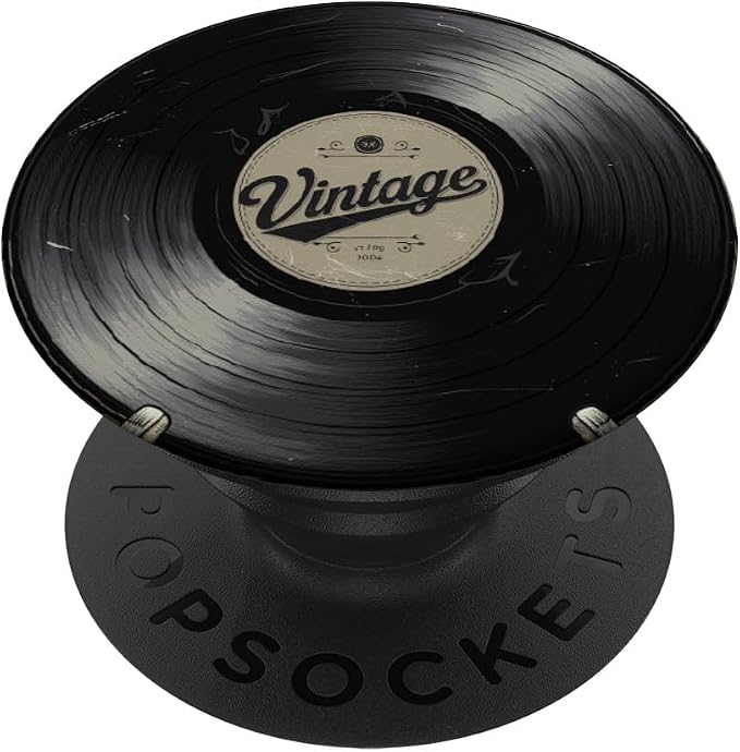Vinyl Record Player Vinyl Collector Retro Music Lover PopSockets PopGrip for MagSafe