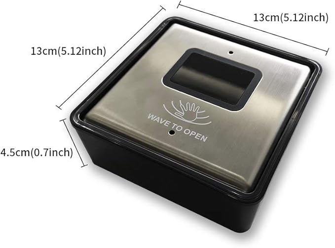 Olideauto Olide-120B Sensor Open Automatic Touchless Swing Door with 2pcs Olide-512 Touchless Wireless Wave to Open Switch