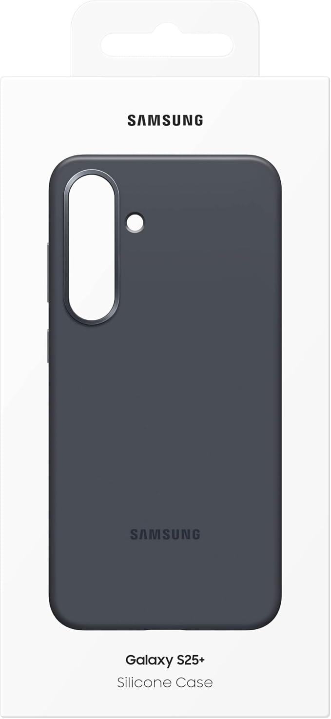 Samsung Galaxy S25+ Silicone Phone Case Protective Cover Color Variety Smooth Grip Durable Design Snug Fit US Version EF-PS936CBEGUS Black