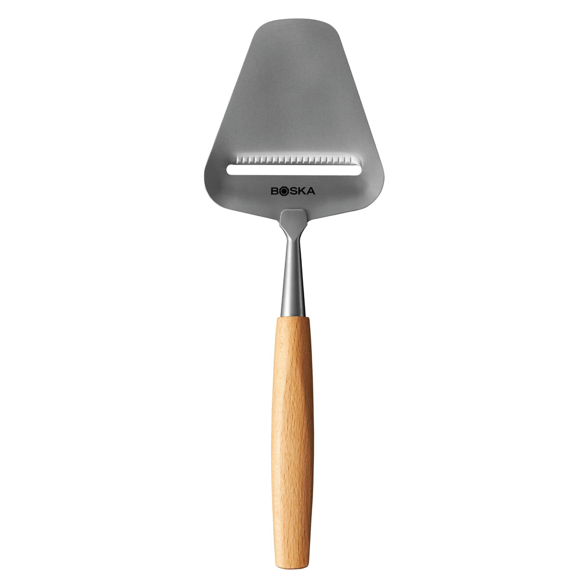Boska Stainless Steel Cheese Slicer - Copenhagen For All Types of Cheese - Multi-Functional Cheese Slicer - Handheld Slicer - Silver Non-Stick - Dishwasher Safe - For Kitchen Cooking