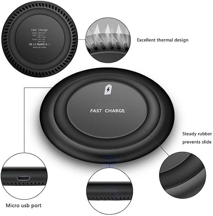 Wireless Charger Fast 7.5W and 10W Compatible with Boost Mobile Celero 5G Plus (ONLY for 2024) Charging Pad Slim