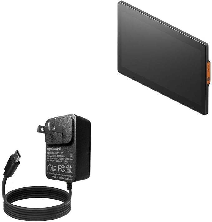 BoxWave Charger Compatible with Sunmi D2s KDS - Wall Charger Direct (15W) Rapid Charge Your Device with Built-in 3ft Cable