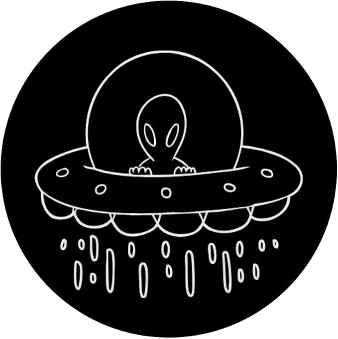 Alien UFO Drawing PopSockets Adhesive PopGrip