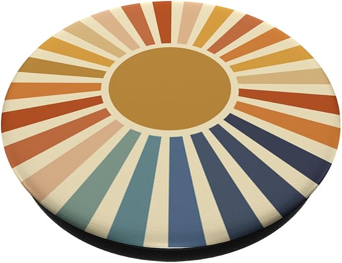Sunset Retro Fall Colors Nostalgic Style Phone Popper PopSockets Adhesive PopGrip