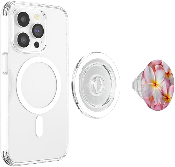 Plumeria Flowers Garden &amp Hawaii PopSockets Adhesive PopGrip