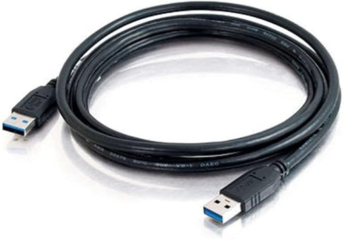 C2G 52107 USB A to A Long USB Extension Cable 6.56 Feet (2 Meters) Black (Pack of 2)