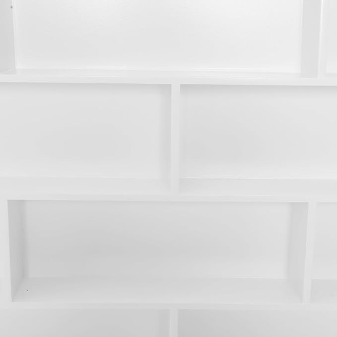 Wall-Mounted Nail Polish Organizer Rack - 4 Tier 10 Cube Floating Nail Polish Shelves, Makeup & Beauty Essentials Storage - Multi-Purpose Display Holder for Home Spa & Nail Studio - 47.24in
