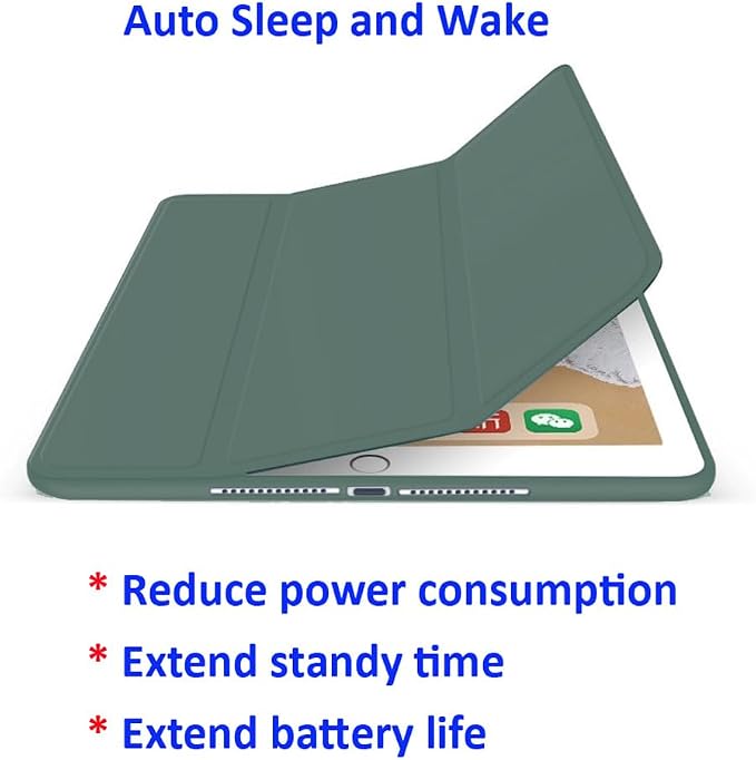 iPad Pro 11 Case 4th/3rd/2nd Gen Black | 2022/2021/2020 Lightweight Smart Folio Trifold Stand Auto Sleep/Wake Soft Silicone Back without Pencil Holder