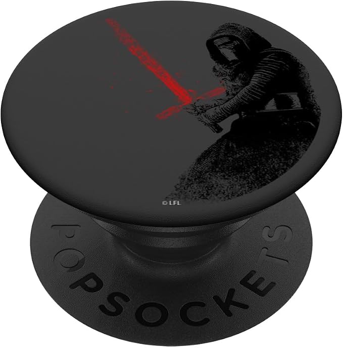 Star Wars Kylo With Red Lightsaber Distressed Art PopSockets Adhesive PopGrip