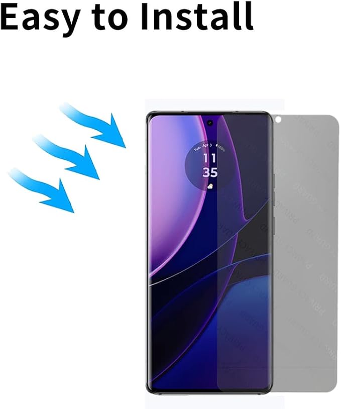 for Motorola Edge (2023) 6.6 Privacy Screen Protector[2-pack] Anti-Spy Anti-peeping Anti Glare Soft Protective Film for Motorola Edge (gen 4) 2023